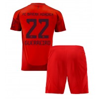 Bayern Munich Raphael Guerreiro #22 Domáci Detský futbalový dres 2024-25 Krátky Rukáv (+ trenírky)